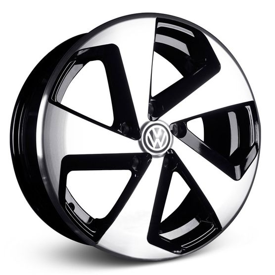 Roda_KR_R71_Volkswagen_Golf_GTI_Preta_Diamantada Roda_KR_R71_Volkswagen_Golf_GTI_Preta_Diamantada