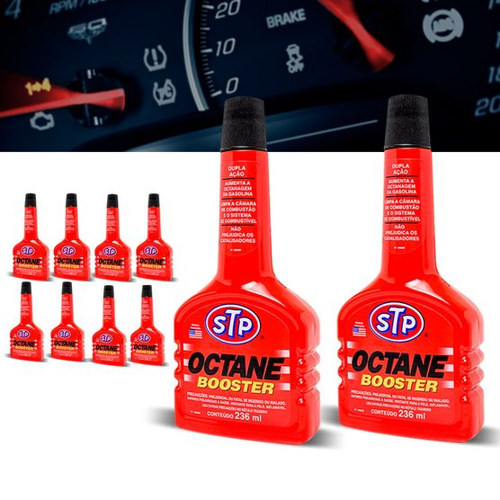 Kit 10 Aditivo Octane Booster STP leandrinistore