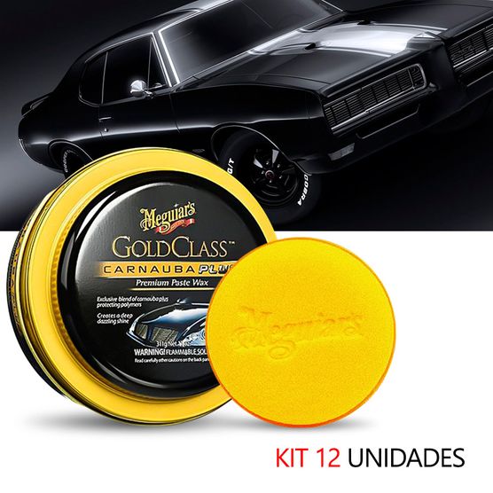 Kit 12 Cera Gold Class Automotiva Meguiars Pasta G7014 leandrinistore
