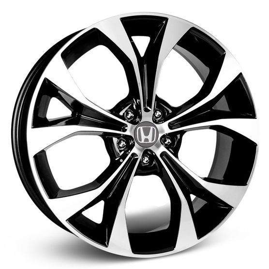 Roda-KR-R29-Honda-Civic-2012-Aro-15---Preta-com-face-polida Roda-KR-R29-Honda-Civic-2012-Aro-15---Preta-com-face-polida
