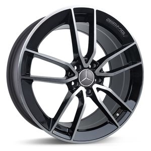 Jogo-Roda-Mercedes-CLS53-Aro-19---Preta-Brilhante-Roda-Mercedes-CLS53-Aro-19-5x112-Tala-89-Off-Set-45-2a