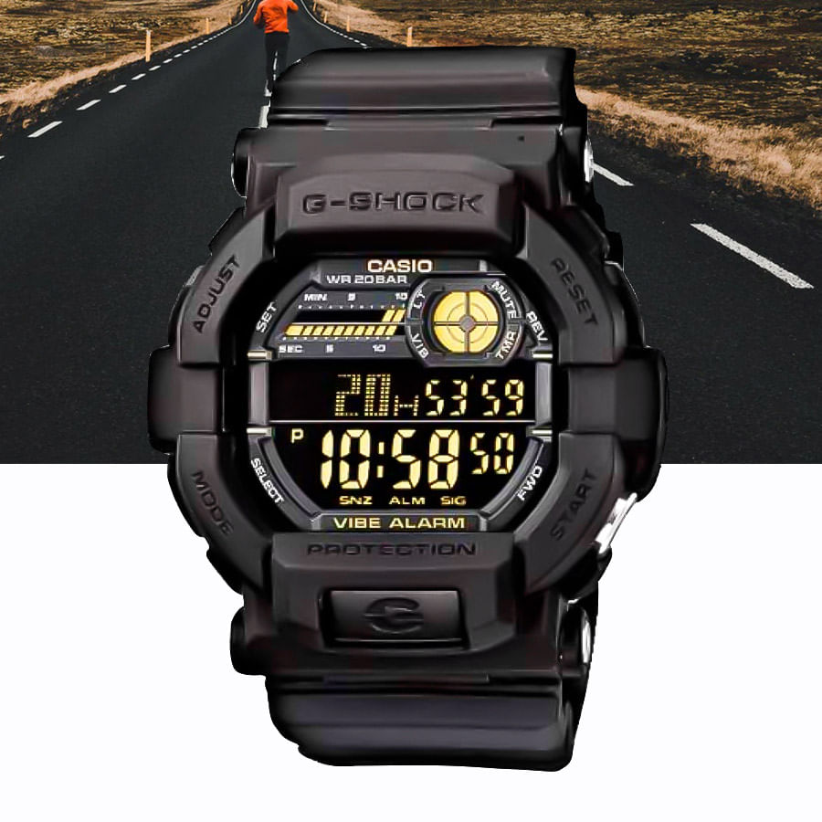 Relógio Casio G-Shock Digital GD-350-1BDR Preto - leandrinistore