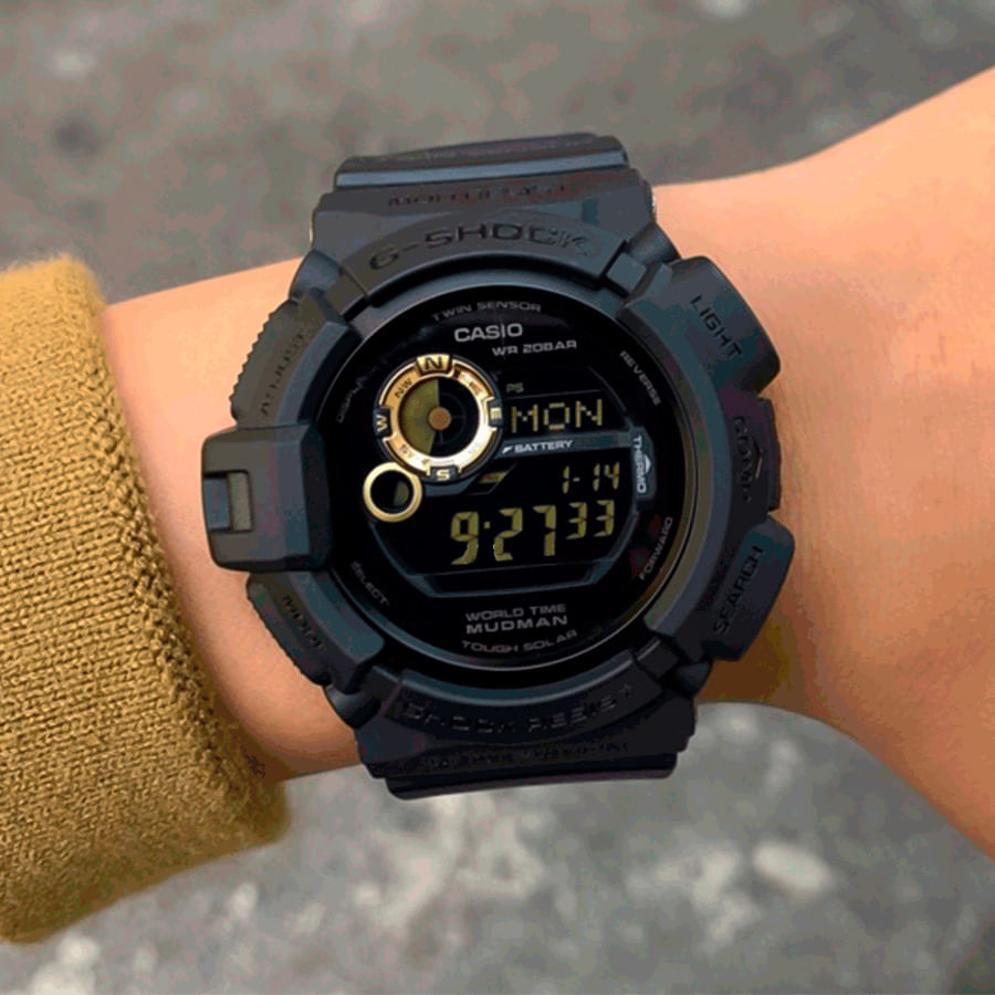 Relógio Casio G-Shock Mudman G-9300GB-1DR Preto - leandrinistore