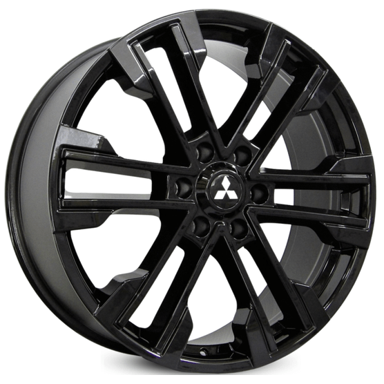 Roda-RAW-Pajero-Sport-MT-01-Preta-Brilhante Roda-RAW-Pajero-Sport-MT-01-Preta-Brilhante