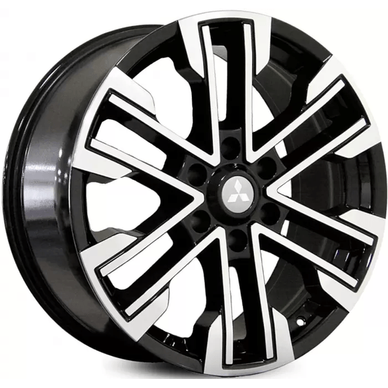 Roda-RAW-Pajero-Sport-MT-01-Preta-Diamantada Roda-RAW-Pajero-Sport-MT-01-Preta-Diamantada