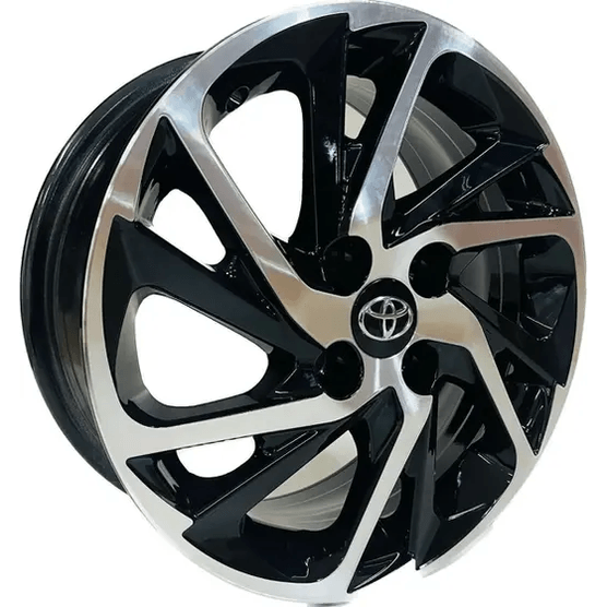Jogo-Roda-KR-S40-Toyota-Yaris-Aro-15-Preta-Diamantada Jogo-Roda-KR-S40-Toyota-Yaris-Aro-15-Preta-Diamantada