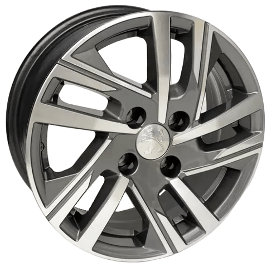 Jogo-Roda-KR-S38-Peugeot-208-Aro-15-Grafite-Diamantada Jogo-Roda-KR-S38-Peugeot-208-Aro-15-Grafite-Diamantada