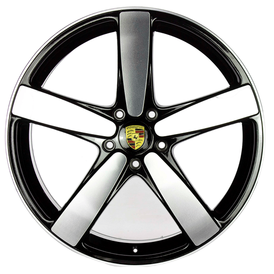 Jogo-Roda-GT7-Porsche-Macan-GTS-Aro-22-Preta-Diamantada Jogo-Roda-GT7-Porsche-Macan-GTS-Aro-22-Preta-Diamantada