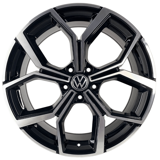 Jogo-Roda-Monacco-Polo-GTI-Aro-20-Preta-Diamantada Jogo-Roda-Monacco-Polo-GTI-Aro-20-Preta-Diamantada