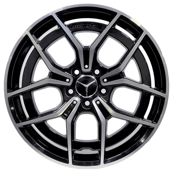 Jogo-Roda-RAW-Mercedes-C300-2023-Aro-19-Preta-Diamantada Jogo-Roda-RAW-Mercedes-C300-2023-Aro-19-Preta-Diamantada