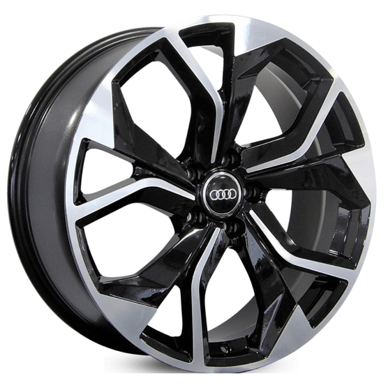 Jogo-Roda-Audi-RS-Q8-Aro-18-Preta-Diamantada Jogo-Roda-Audi-RS-Q8-Aro-18-Preta-Diamantada