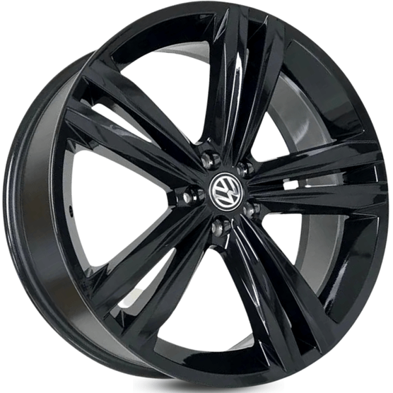 Jogo-Roda-KR-S18-VW-Tiguan-R-Line-Aro-15-Preta-Brilhante