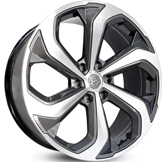 Jogo-Roda-KR-S26-Toyota-Hilux-Revo-TRD-Aro-22-Grafite-Diamantada Jogo-Roda-KR-S26-Toyota-Hilux-Revo-TRD-Aro-22-Grafite-Diamantada
