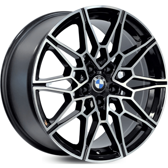 Jogo-Roda-BMW-M3-Competition-Aro-19-Preta-Diamantada Jogo-Roda-BMW-M3-Competition-Aro-19-Preta-Diamantada