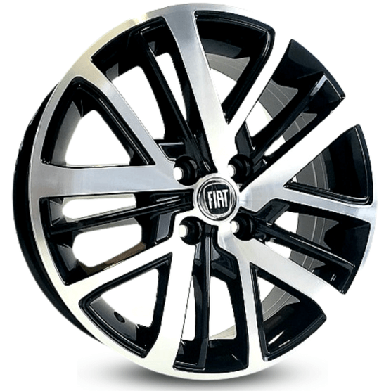 Jogo-Roda-KR-S27-Aro-16-Preta-Diamantada Jogo-Roda-KR-S27-Aro-16-Preta-Diamantada