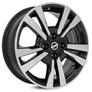 Jogo-Roda-KR-S33-Nissan-Aro-16-Preta-Diamantada Jogo-Roda-KR-S33-Nissan-Aro-16-Preta-Diamantada