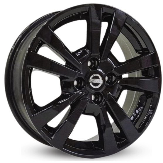 Jogo-Roda-KR-S33-Nissan-Aro-16-Preta-Brilhante Jogo-Roda-KR-S33-Nissan-Aro-16-Preta-Brilhante