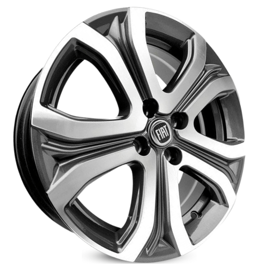 Jogo-Roda-KR-S41-Fiat-Pulse-Aro-16-Grafite-Diamantada Jogo-Roda-KR-S41-Fiat-Pulse-Aro-16-Grafite-Diamantada