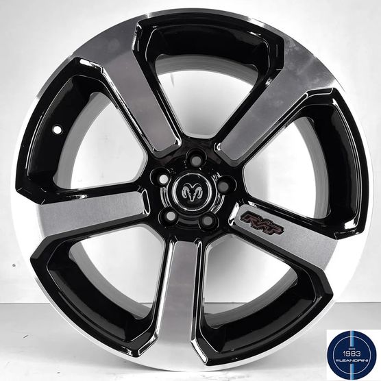 Jogo-Roda-Dodge-Rampage-Aro-20-5x110-Preta-Diamantada Jogo-Roda-Dodge-Rampage-Aro-20-5x110-Preta-Diamantada