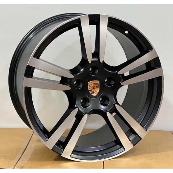 Jogo-Roda-Porsche-Cayenne-Turbo-Aro-20-Preta-Diamantada