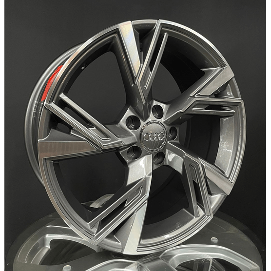 Jogo-Roda-Audi-RS6-Aro-18-Grafite-Diamantada Jogo-Roda-Audi-RS6-Aro-18-Grafite-Diamantada