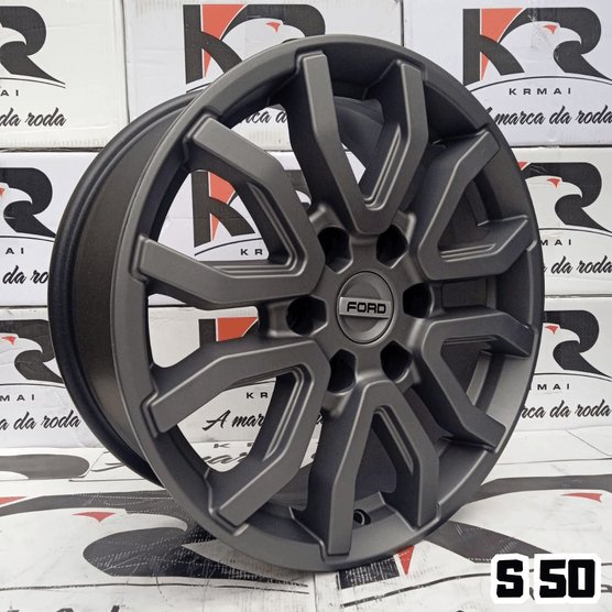 Jogo de Rodas KR S50 Ford Ranger Raptor Aro 18 Grafite Fosca 6x139 ...
