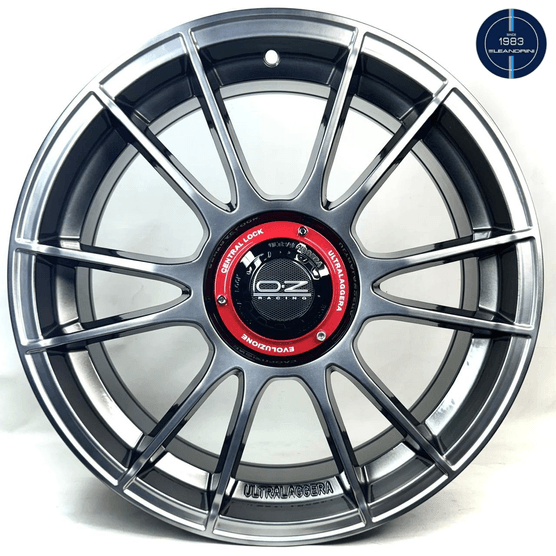 Jogo-Roda-Oz-Ultraleggera-Aro-18-Grafite Jogo-Roda-Oz-Ultraleggera-Aro-18-Grafite