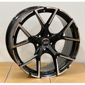 Jogo-Roda-Audi-RS3-Aro-18-Preta-Diamantada