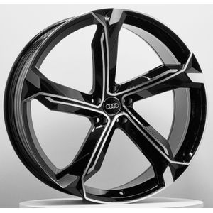 Jogo-Roda-Audi-SQ8-Aro-23-Preta-Diamantada