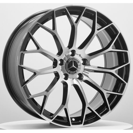 Jogo-Roda-Mercedes-SL-55-AMG-Aro-20-Preta-Diamantada Jogo-Roda-Mercedes-SL-55-AMG-Aro-20-Preta-Diamantada