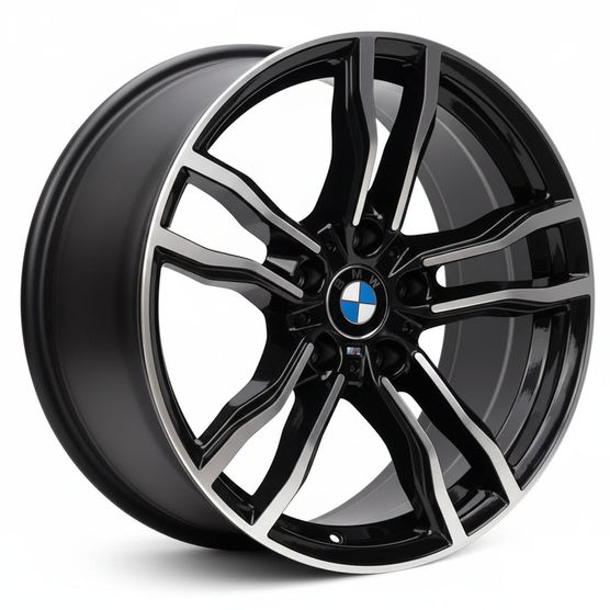 Jogo-Roda-BMW-X6-M-Aro-18---Preta-Diamantada---Roda-X6-M-Aro-18---5x120-Tala-80-Off-Set-35