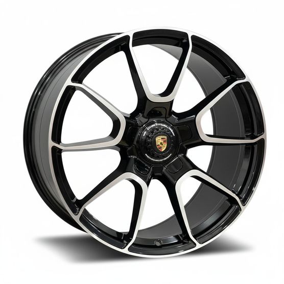 Jogo-Roda-Porsche-Turbo-S-Aro-20---Preta-Diamantada---5X130