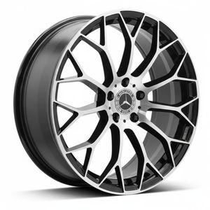Jogo-Roda-Mercedes-SL-55-AMG-Aro-20---Preta-Diamantada---5x112