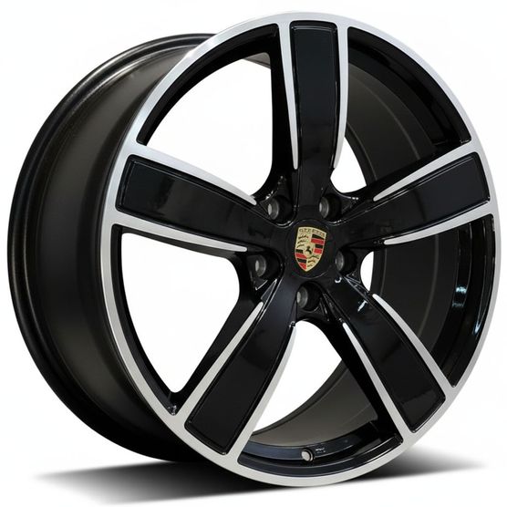 Jogo-Roda-Porsche-Cayenne-Turbo-E-Hybrid-Aro-22---Preta-Diamantada---5x130 Jogo-Roda-Porsche-Cayenne-Turbo-E-Hybrid-Aro-22---Preta-Diamantada---5x130