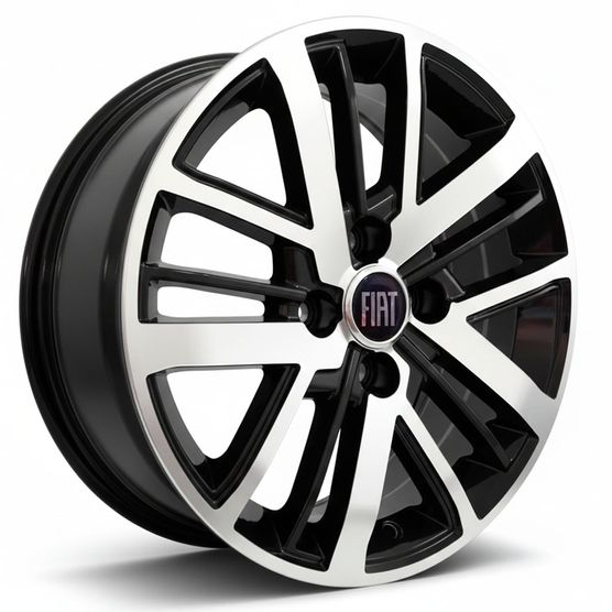 JOGO-RODA-BRW-1550-NOVA-STRADA-ARO-15---PRETA-DIAMANTADA---4x98-Tala6-Off-Set40