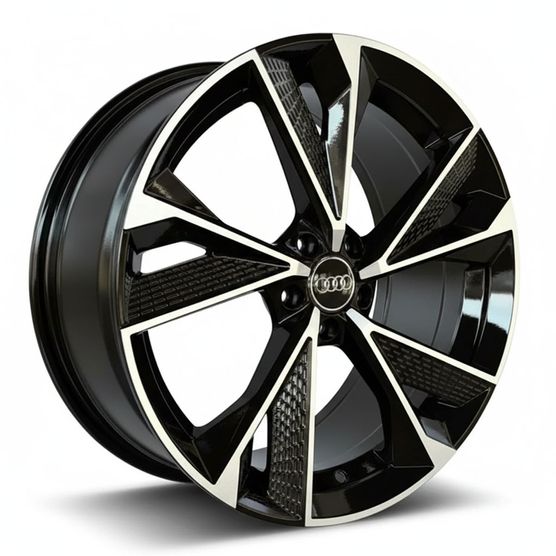 Jogo-Roda-Audi-RS7-Aro-21---Preta-Diamantada---5x112
