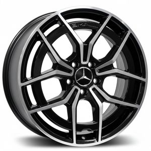 Jogo-Roda-Mercedes-C300-AMG-2023-Aro-19---Preta-Diamantada---5x112-Tala-8-Off-Set-45