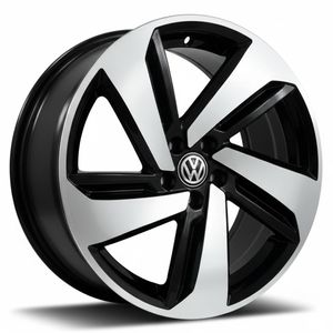 JOGO-RODA-BRW-1330-POLO-GTS-GOLF-GTI-ARO-18---PRETA-DIAMANTADA