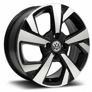 JOGO-RODA-BRW-1640-Nivus-Highline-ARO-15---PRETA-DIAMANTADA---4x100-Tala-6-Off-Set-40