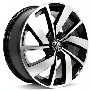 JOGO-RODA-BRW-1520-JETTA-GLI-ARO-15---PRETA-DIAMANTADA---4x100-Tala-6-Off-Set-40