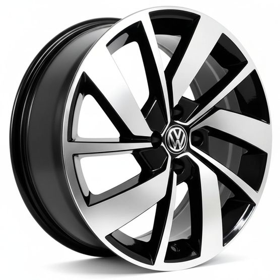 JOGO-RODA-BRW-1520-JETTA-GLI-ARO-15---PRETA-DIAMANTADA---4x100-Tala-6-Off-Set-40