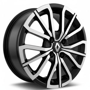 JOGO-RODA-BRW-1410-RENAULT-RS-ARO-15---PRETA-DIAMANTADA---4x100-Tala-6-Off-Set-40